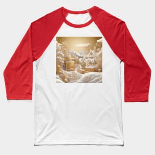 Christ Winter Scene Baseball T-Shirt